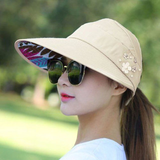 Mũ che nắng có thể điều chỉnh cho nữ Mũ che nắng ngoài trời thông thường chống tia cực tím