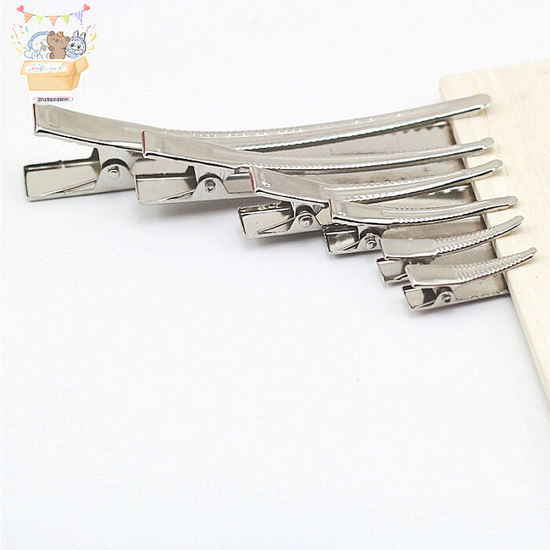 KXH 50 Chiếc Kẹp Tóc Cá Sấu Kim Loại Nơ Răng Barrette Cá Sấu Kẹp DIY Kẹp ELWW