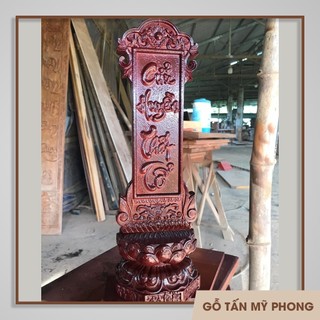 Chạm khắc theo yêu cầu Bài vị thờ - Linh vị thờ - Hương vị gỗ Cửu Huyền Thất Tổ, thờ gia tiên