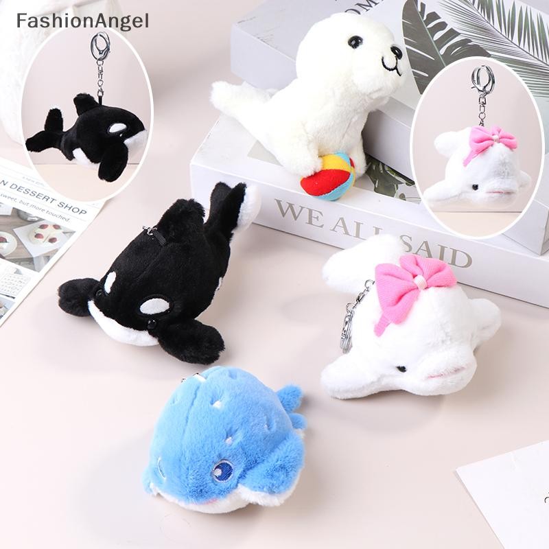 FashionAngel Hàng Hải Động Vật Series Móc Khóa Sang Trọng Động Vật Búp Bê Biển Sư Tử Sát Thủ Cá Voi Trượt Ray Cá Voi Móc Khóa Ba Lô Quyến Rũ Túi Trang Trí VN