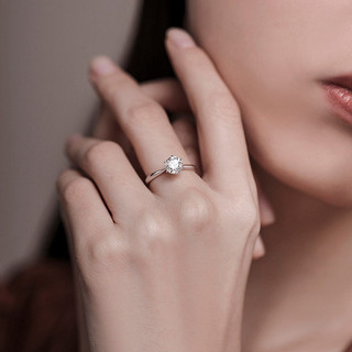 Nhẫn kim cương cắt tròn 0,5 Ct-2.0 Ct Thời trang có thể điều chỉnh Kỷ niệm đám cưới cho nữ Cô gái