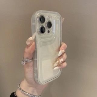 Ốp điện thoại di động chống rơi túi khí trong suốt tiên tiến cho iPhone16 15 14 13 12 11 Pro Max bảo vệ camera chống sốc chống rơi mặt sau mềm