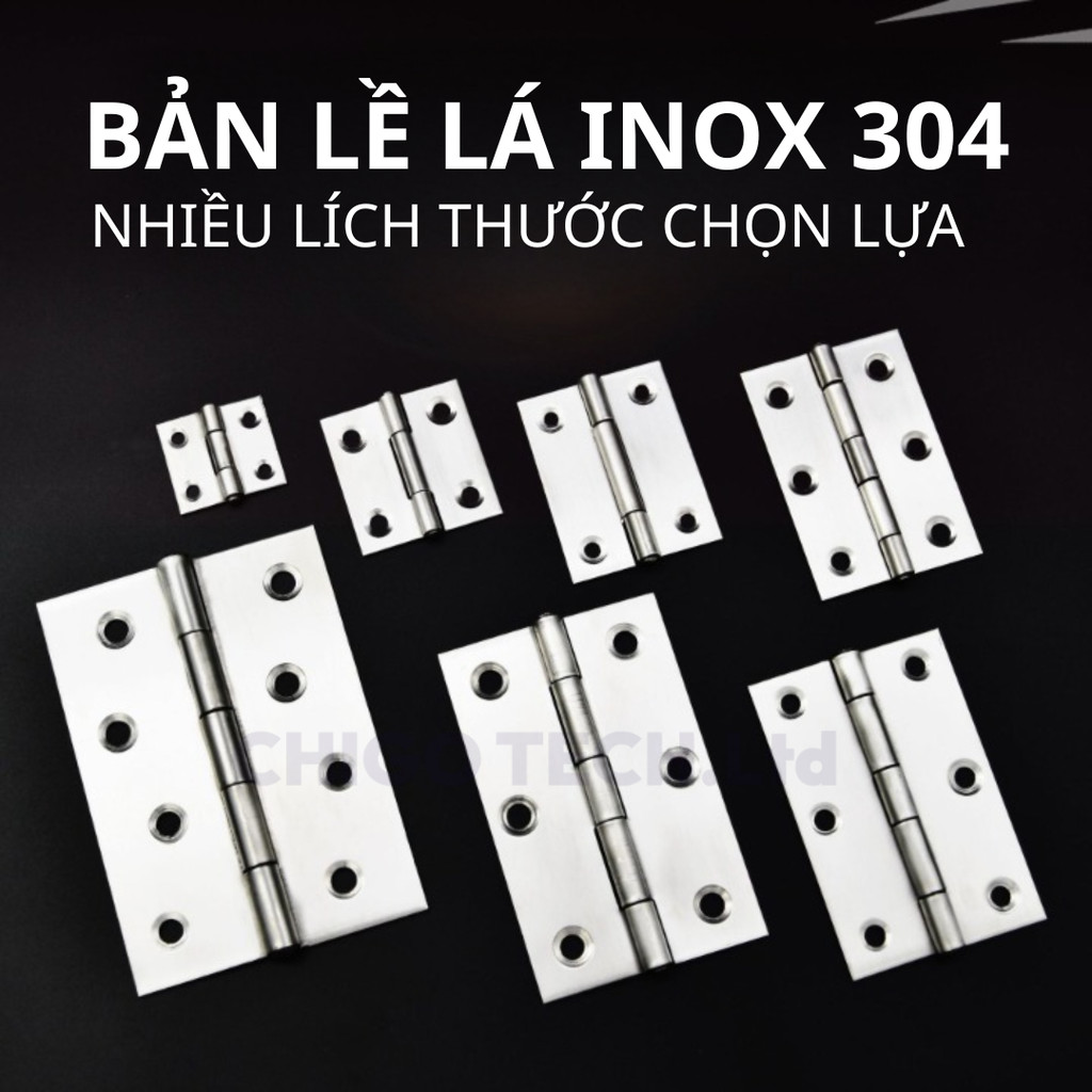Bản lề lá inox 304 chất lượng đủ size | Shopee Việt Nam