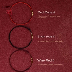 Luimo Thời Trang Handmade Vòng Tay Dây Đỏ Vòng Tay May Mắn Nam Nữ Vòng Tay Tốt Nhất Vòng Chân SBS