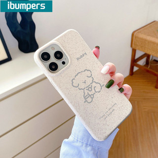 ibumpers Ốp Lưng IPhone Đơn Giản Đáng Yêu Họa Tiết Con Chó Con Cho IPhone 16 15 14 12 13 11 Pro Max IP 7 8 Plus X XS XR Ốp Điện Thoại Silicon Mềm Chống Sốc