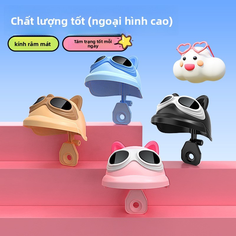 【kẹp điện thoại xe máy chống nước】 hình mũ bảo hiểm che mưa nắng - Giá đỡ điện thoại xe máy điện dễ thương/kẹp điện thoại xe máy