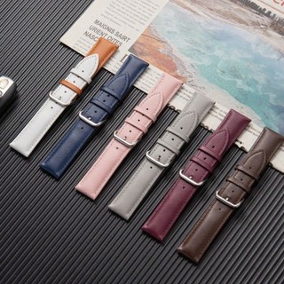 Dây đeo đồng hồ bằng da chống thấm nước 12 / 14 / 16 / 18 / 20 / 22 / 24mm Vòng đeo tay đồng hồ bằng da bò phổ thông dành cho nam nữ