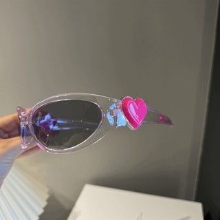 Kính râm chụp ảnh đường phố Retro Jelly Pink y2k phiên bản Hàn Quốc