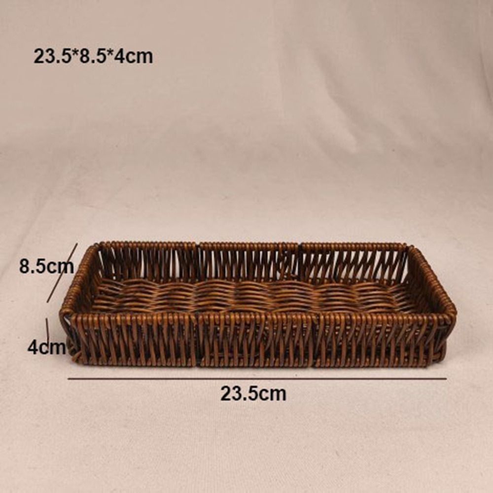 Giỏ đựng rau quả bánh mì ICUCKO, Giỏ đựng rau củ quả trong gia đình 6 kiểu mây dệt, có độ cứng chất lượng cao Giỏ mây dệt tay Nhà hàng phục vụ màn hình để bàn