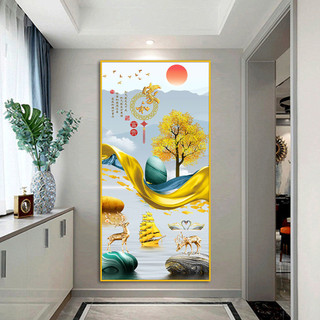 ✨Lối Vào Tranh Trang Trí Tự Dính Hành Lang Lối Vào Miếng Dán Phòng Khách Nền Tranh Treo Tường Tiền-Tùa Tiền Vào Miếng Dán 2