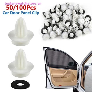 Toplanswatchstore 50 / 100 Cái Kẹp Bảng Điều Khiển Cửa Ô Tô W / Vòng Niêm Phong Tự Động Giữ Xe Chốt Ốp Lưng Kẹp Xe Đẩy Pin Đinh Tán Bảng Điều Khiển Cửa Kẹp VN