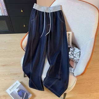 Quần denim phong cách rộng, kích thước lớn, mỏng dành cho nữ - Phong cách mới mùa hè 2025