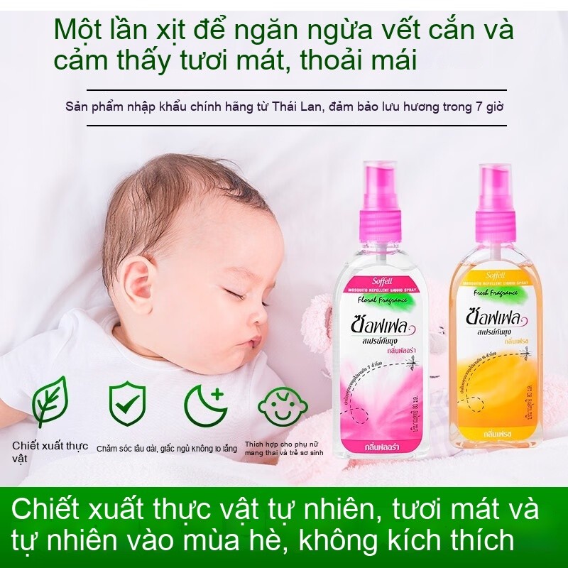 XỊT CHỐNG MUỖI SOFFELL DẠNG PHUN SƯƠNG - CHAI 80ml - Minpharmacy