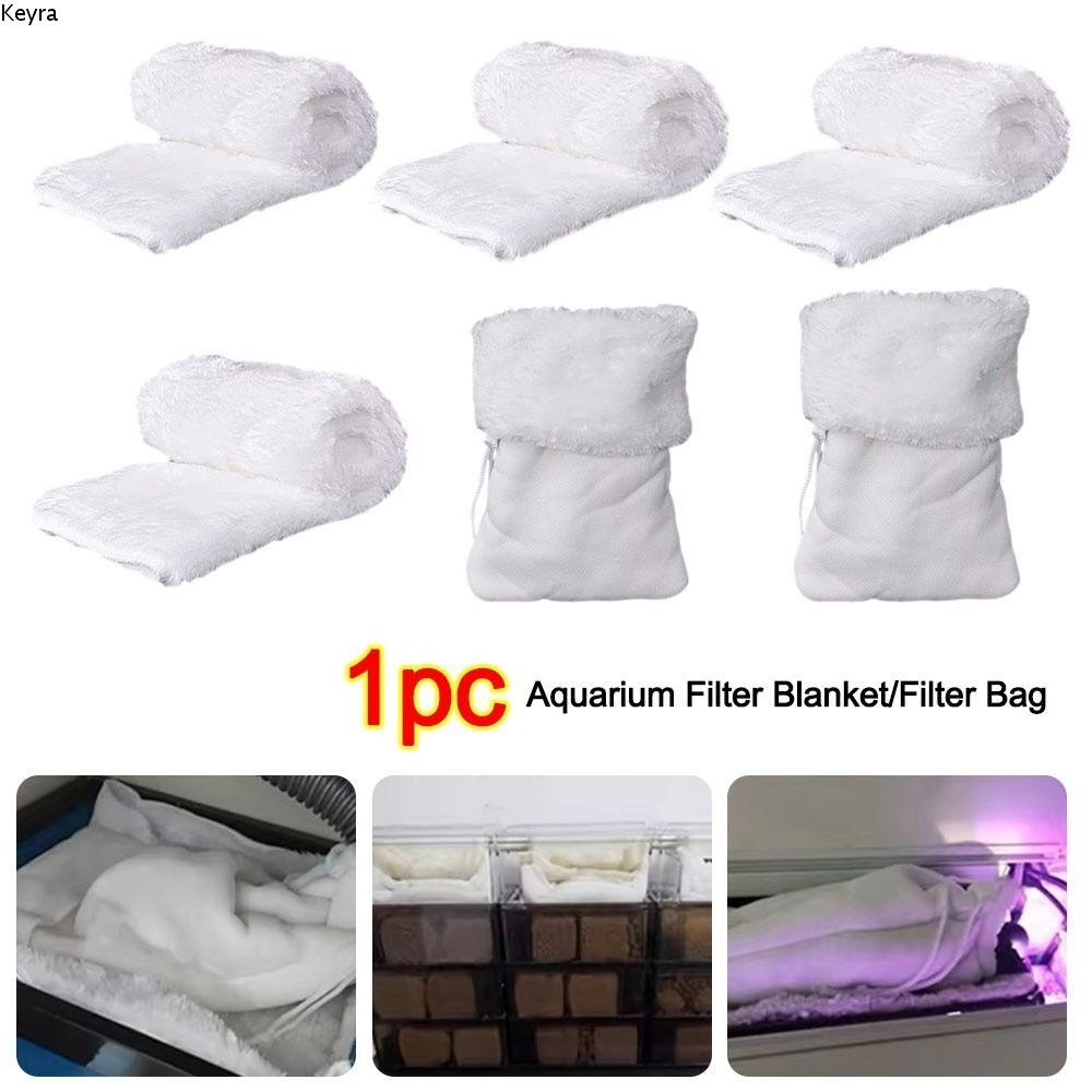 Bộ lọc bể cá KEYRA, Túi lọc bể cá có thể tái sử dụng mật độ cao, Bộ lọc làm dày tách khô và ướt Chăn ma thuật Lọc sinh học Phụ kiện sạch sẽ