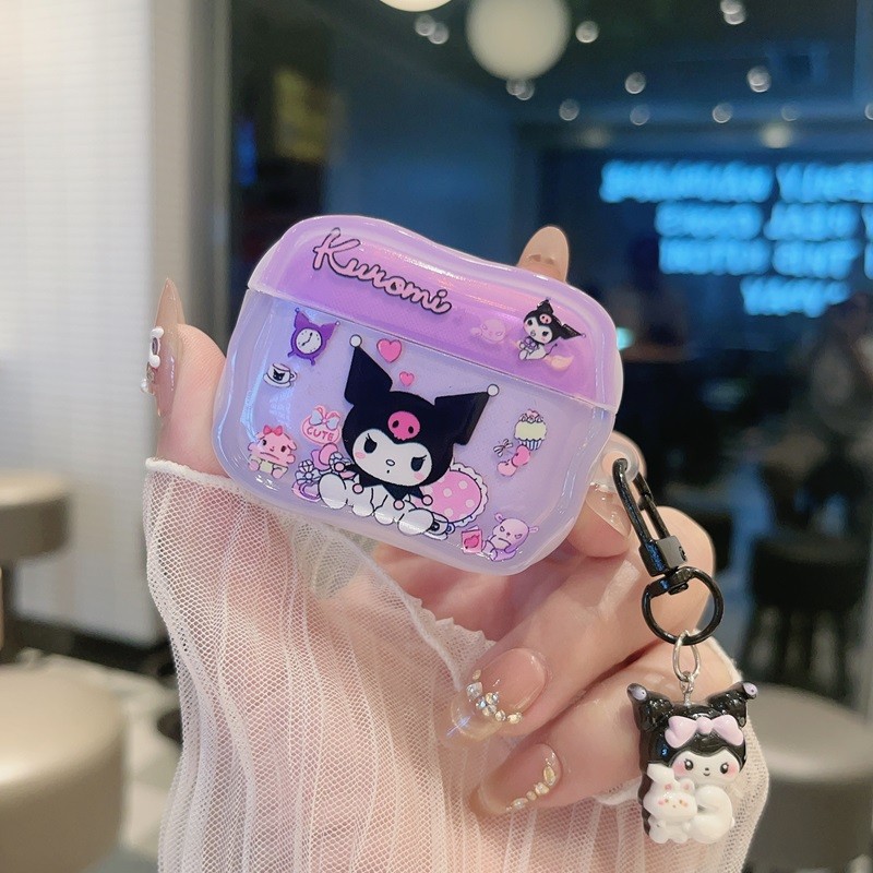 Hộp bảo vệ Cinnamoroll Airpod dễ thương Hộp đựng tai nghe Bluetooth không dây thế hệ 2 / 3 Vỏ mềm AirPods pro Cover