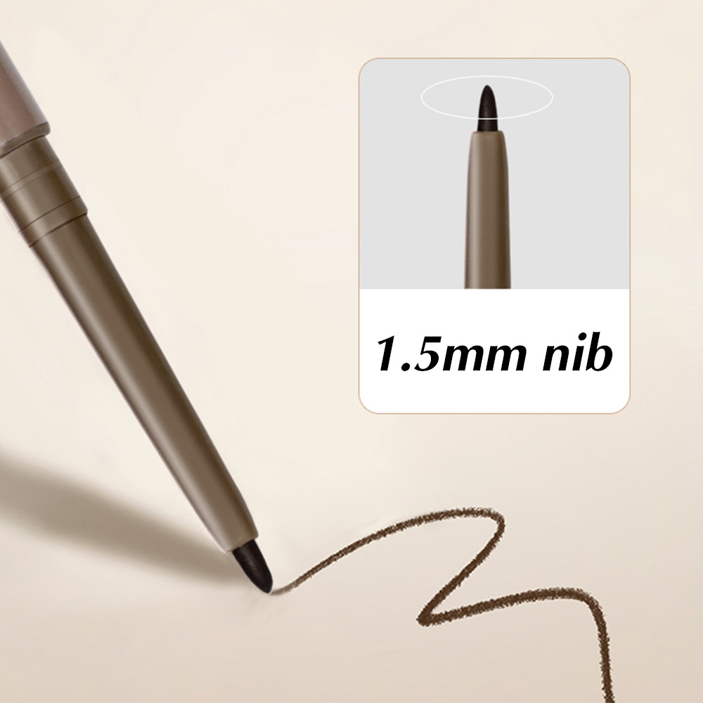 Bút kẻ mắt siêu mịn 1,5mm Bút chì Gel tằm nằm - Bút lông mày chống nhòe chống nước cho người mới bắt đầu trang điểm