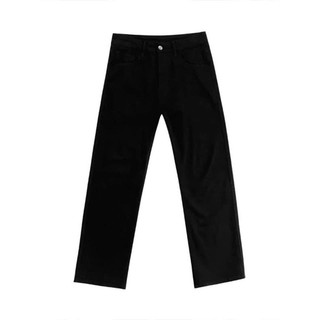 Quần Jean Nam Ống Suông Đứng màu đen, Quần Bò Nam Form Suông Rộng chất jean mềm co giãn
