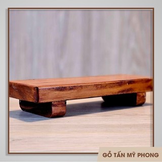 Đôn gỗ tự nhiên kê tượng dài 22cm - Phù hợp vật phẩm nhỏ