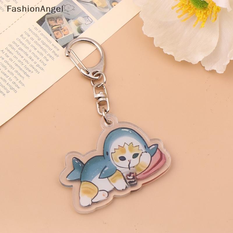 FashionAngel Hoạt Hình Dễ Thương Trong Suốt Hai Mặt Móc Khóa Dành Cho Nam Nữ Phụ Kiện Túi Vòng Móc Khóa Trang Sức Quà Tặng VN