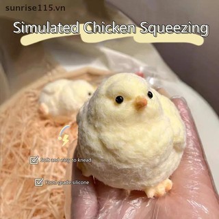 Srvn 1 Silicone Chick Người Lớn Trẻ Em Quà Tặng Sinh Nhật Handmade Sang Trọng Mô Phỏng Gà Vàng Bóp Pinching.