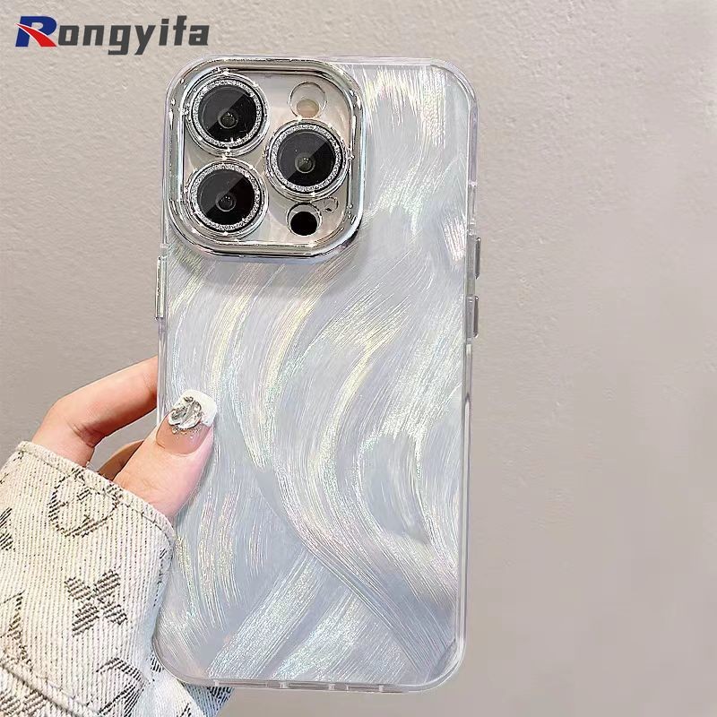 Vỏ Sợi Lông Vũ Sáng Cho Redmi Note 14 13 Pro Plus 12 Turbo 11S 11T 10T 10 9T K80 K70 K70E K60 Pro Ultra 5G 4G Vỏ Điện Thoại Sang Trọng Bảo Vệ Ống Kính Vỏ Chống Rơi