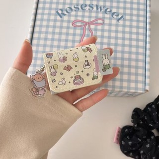 Ốp Tai Nghe Da Cho AirPods 4 [2024] AirPods Pro2 Pro 3 2 1 Vỏ Tai nghe không dây Apple Có Dây Buộc Hoạt Hình Dễ Thương Thỏ Miffy