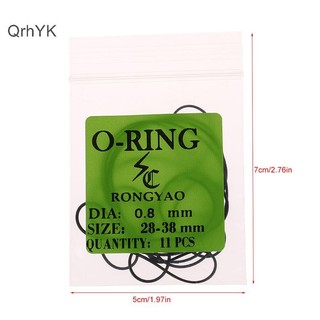 Nhà Máy Thời Trang 1 Gói 0.5 / 0.6 / 0.7 / 0.8MM Đồng Hồ Cao Su Chống Thấm Nước Vòng Chữ O Mặt Sau Đồng Hồ Gioăng QrhYK