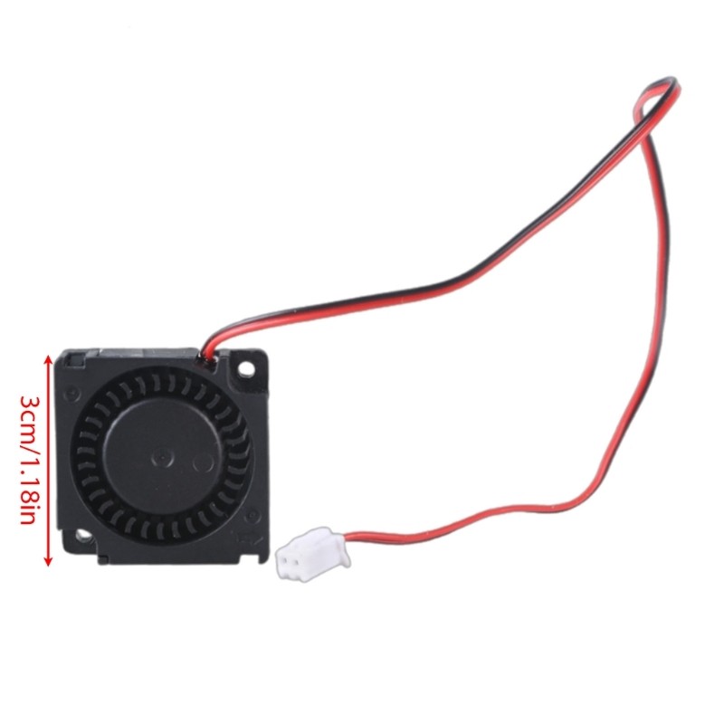 Quạt làm mát SUIT 3010 5V 12V 24V Quạt không chổi than chịu tiếng ồn thấp Quạt làm mát 30x30x10mm Thiết bị đầu cuối 2 chân cho máy in