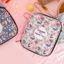 Túi đựng JKDESIGN, Móc móc chống thấm nước có khóa kéo Bộ dụng cụ đan tay hoa, Hộp đựng đồ in hình DIY dung tích lớn