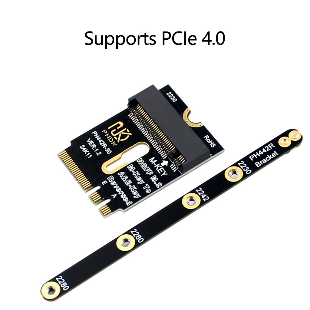 PHDK M.2 WiFi A + E Key Sang NVME SSD PCI-E 4.0 Adapter Card Cho NVME M Key 2230 2242 2260 2280 SSD Cho WiFi / WWAN / LTE Module