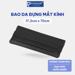 Bao da đựng mắt kính Poshopeyewear Túi da mềm dành cho cả nam và nữ giao màu ngẫu nhiên