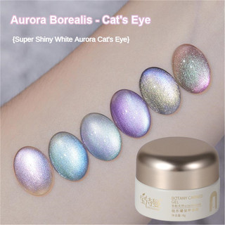Baoshiman Northern Light Cat 's Eye Nail Gel Hạt Thủy Tinh Nhiều Màu Sắc Mèo Mắt Trị Liệu Keo Dán Móng Tay Nghệ Thuật Làm Móng Tay Cho Tiệm Làm Móng Tay