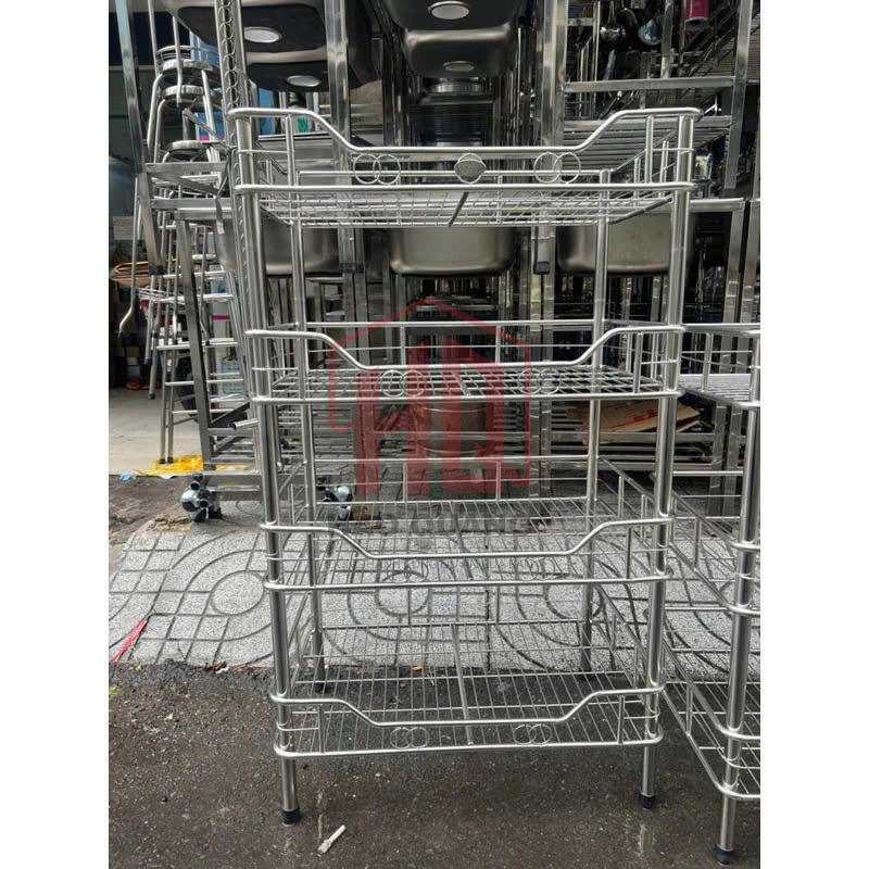 Kệ Chén Inox 201 2-3 Tầng Tiện Dụng – Thiết Kế Gọn Gàng, Sang Trọng, Bền Đẹp