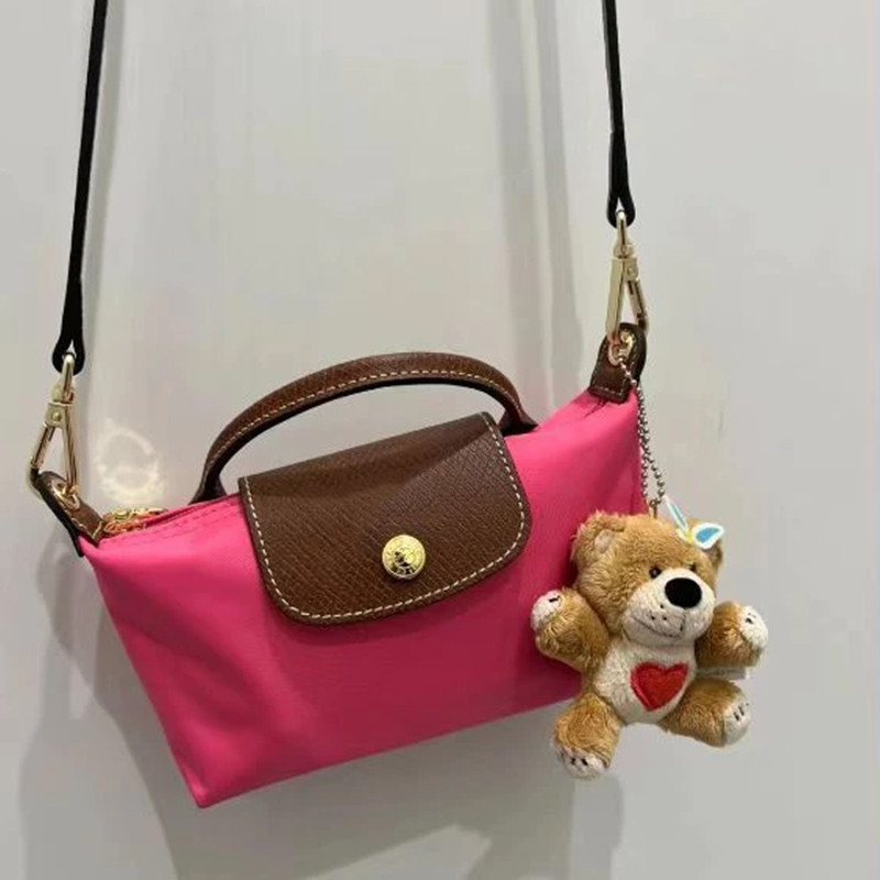 Túi xách nam đeo vai Mini War Horse dành cho nữ Chất liệu da tay cầm ngắn bằng Nylon