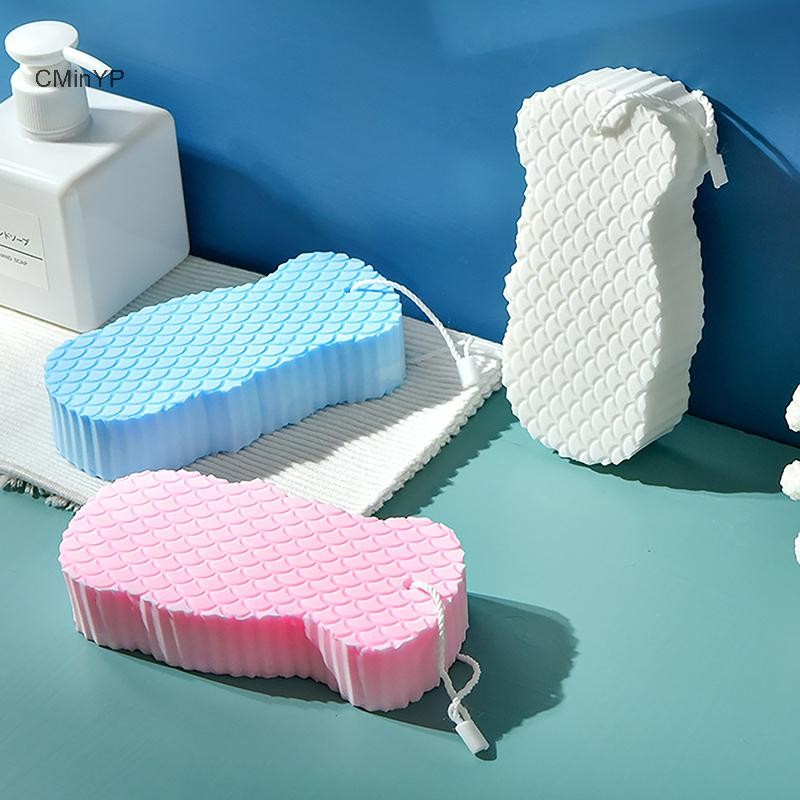 Cminyp Home Sponge Body Scrubber Tắm Tẩy Tế Bào Chết Chà Tắm Bàn Chải Làm Sạch Da Toàn Thân Vinh Quang