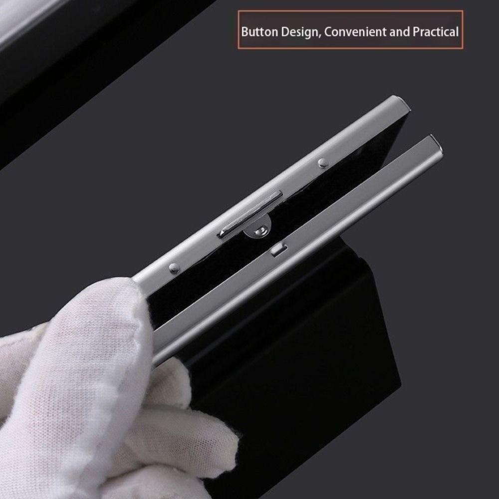 Hộp đựng thẻ tín dụng KANGN, Hộp đựng thẻ ID mỏng chống RFID, Thời trang không gỉ 6 / 10 khe Ví ngắn du lịch