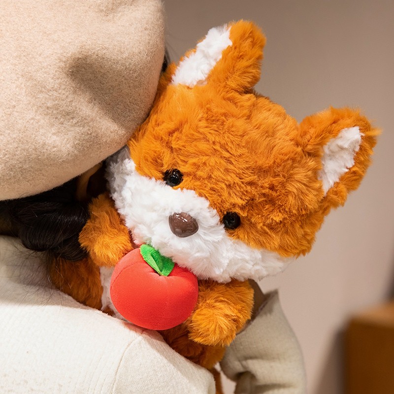 Kawaii Cáo Sóc Sang Trọng Đồ Chơi Hoạt Hình Dễ Thương Little Fox Plushie Búp Bê Để Bàn Trang Trí Phòng Ngủ Động Vật Thú Nhồi Bông Gối Đồ Chơi Mềm Mại Cho Bé Làm Dịu Búp Bê Trẻ Em Quà Tặng Năm Mới Quà Tặng Sinh Nhật