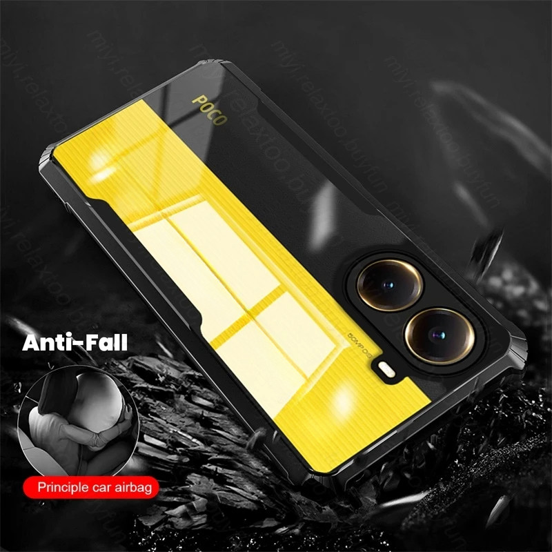 Poco X7 Pro 2025 Túi Khí Trong Suốt Vỏ Điện Thoại Cho POCO X7 Pro 5G X7Pro PocoX7Pro PocoX7 7XPro X 7 Pro 4G Silicon Trong Suốt Ốp lưng Acrylic Chống Sốc Ốp Lưng TPU Mềm