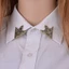 ESSENCEH Áo Sơ Mi Tam Giác Cổ Pin, Trâm Cài Cổ Rỗng Tinh Tế, Trang Trí Đầm Vintage Trang Trí Quần Áo Pin Trang Trí Cho Lễ Kinh Doanh Tiệc