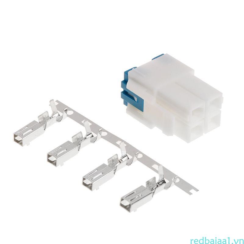 Redbaiaa1 4 Pin Sóng Ngắn Nguồn Điện Ổ Cắm Dây Cáp Kết Nối Cho ICOM IC-7000