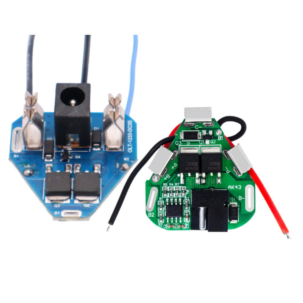 Mạch sạc bảo vệ pin 12V 3S Chế pin máy khoan cho các kiểu pin F G H 2 chân pin song song A B C D E 3 chân tam giác