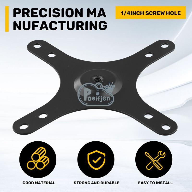 Màn Hình Di Động Gắn Giá Đỡ Tấm VESA 1 / 4 Inch Vít Lỗ Đến 100x100mm 75x75mm, M4 Vít Bộ Giá Đỡ Treo Tường