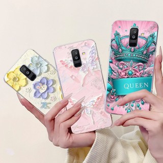 Dành Cho Samsung Galaxy A6 Plus A6 + 2018 Ốp Lưng SM-A605F Vỏ Silicon Thời Trang Bướm Mềm Cho Samsung A6 2018 A6Plus Ốp Lưng