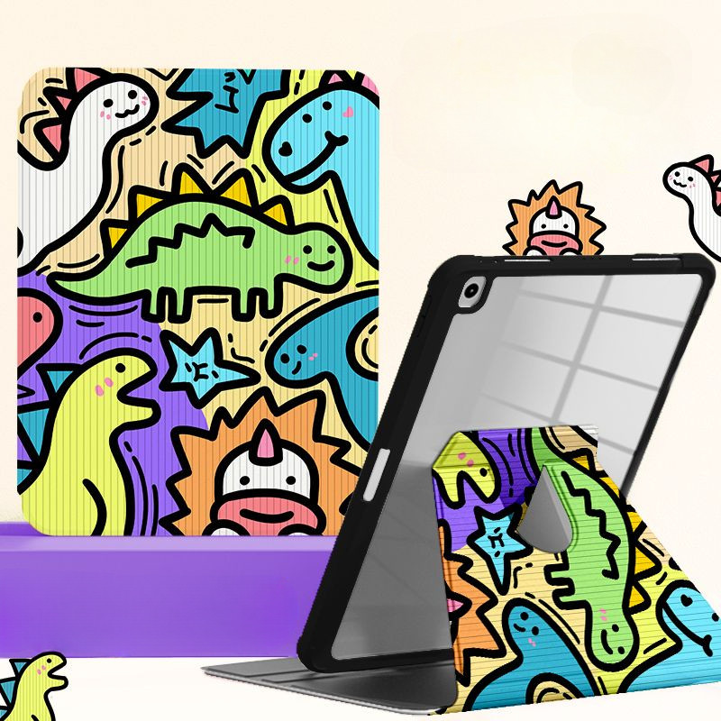 Ốp Lưng Máy Tính Bảng Cho Samsung Galaxy Tab A7 Lite 8.7 Inch Tab S6 Lite 2024 S9 FE + S10ULTRA S7 + / S8 + / S7FE S10 FE + A9 + Vỏ Máy Tính Bảng Xoay 360 Độ Có Giá Đỡ Bút Chì
