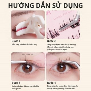 Lông Mi Giả Tự Dính Gecomo Không Cần Keo Dán Dạng Cụm 36 cái – Tạo Đôi Mi Dày, Dài Tự Nhiên