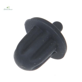 [Nhà Điện] 10 Chiếc Cao Su Đen 6.35 Mm Jack Âm Thanh PC DVD Micro Ổ Cắm Vỏ Bụi mới