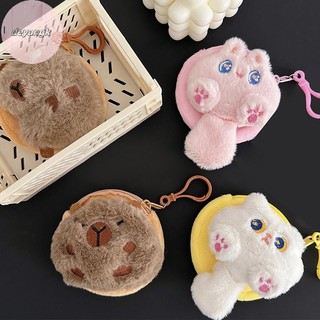 Deyangk Búp Bê Thời Trang Đáng Yêu Ví Đựng Tiền Xu Lông Tơ Mềm Nhồi Bông Ba Lô Mặt Dây Chuyền Túi Tai Nghe Di Động Hoạt Hình Túi Bảo Quản VN