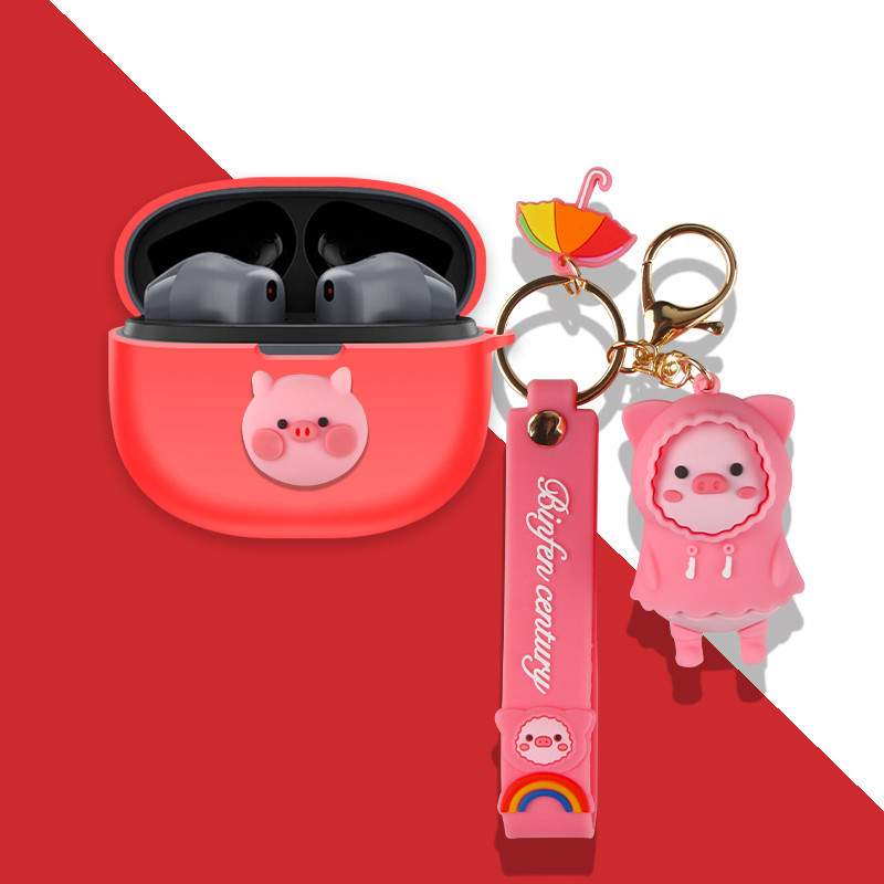 Dành Cho EDIFIER X1 Lite T10 Vỏ Tai Nghe Silicon Chống Sốc Tai Nghe Vỏ Mềm Hoạt Hình Dễ Thương Bảo Vệ Tai Nghe Có Mặt Dây Chuyền