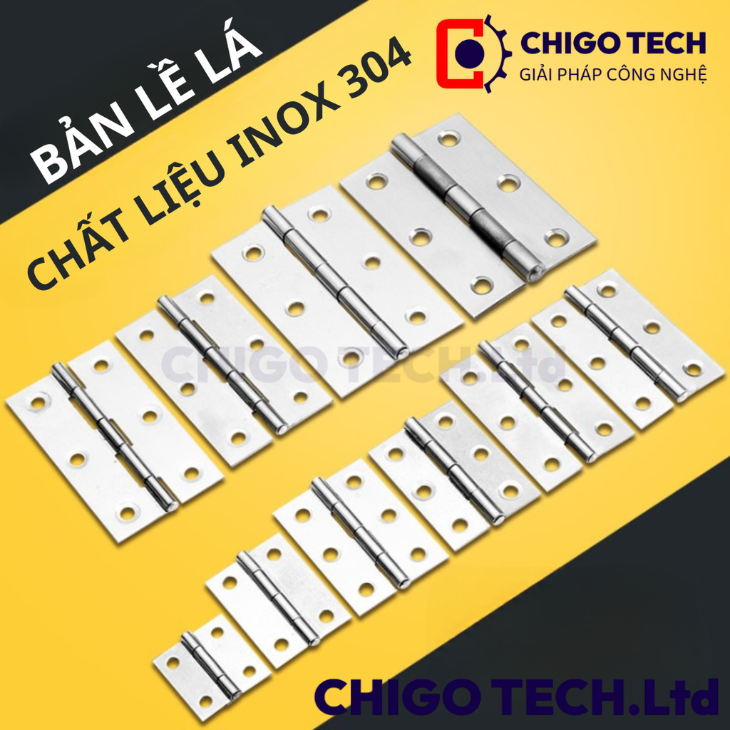 Bản lề lá inox 304 chất lượng đủ size | Shopee Việt Nam