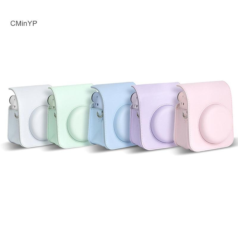 Cyp cho Instax 12 Vỏ máy ảnh Vỏ bảo vệ Túi bẫy có dây đeo vai Glory